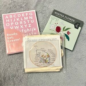 Bundle of Craft Activities Embroidery Kit / Painting